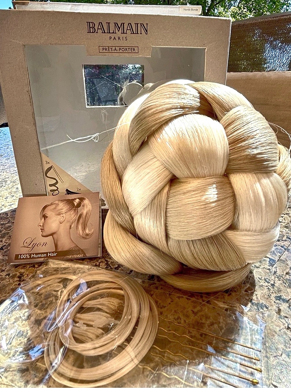 Nordic Blonde Balmain Paris Elegance Collection "St. Tropez" Knot hair extension